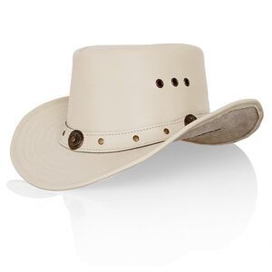 9151 Unisex Western Genuine Leather Cowboy Hat - Wide Brim, Vintage Band
